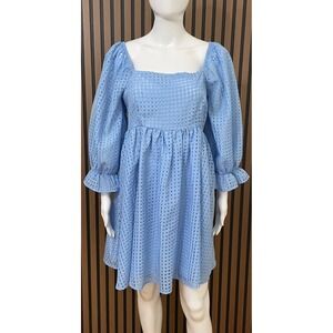 Entro Blue Textured Dress